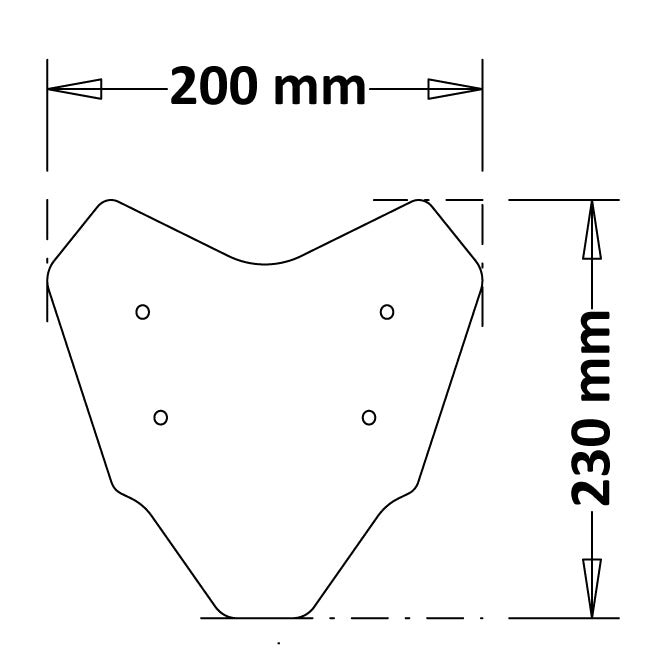 Yamaha MT-07 - Windshield Sport Fly