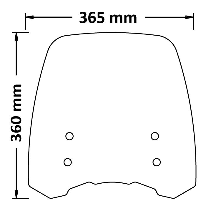 CF Moto CL-X 700 - Windshield High