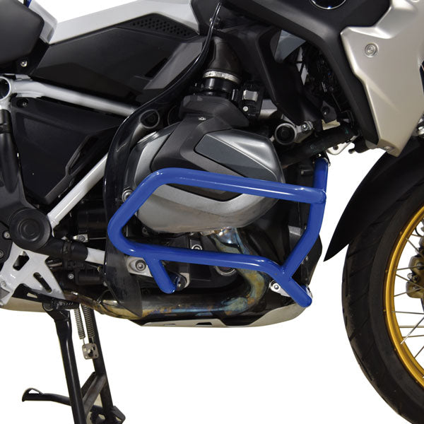 BMW R 1250 GS - Lower Engine Protection Bars In Blue Textured Iron