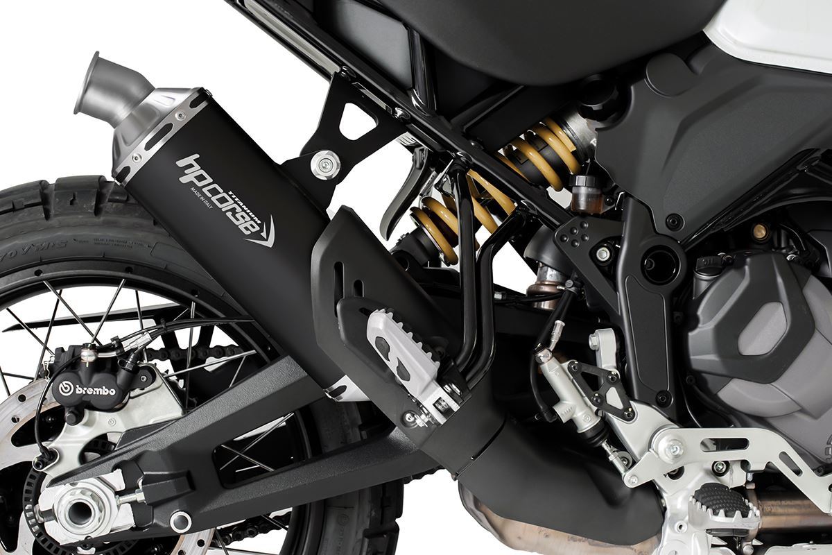 Ducati DesertX 950 - HP Corse SP-1 EVO SHORT BLACK TITANIUM