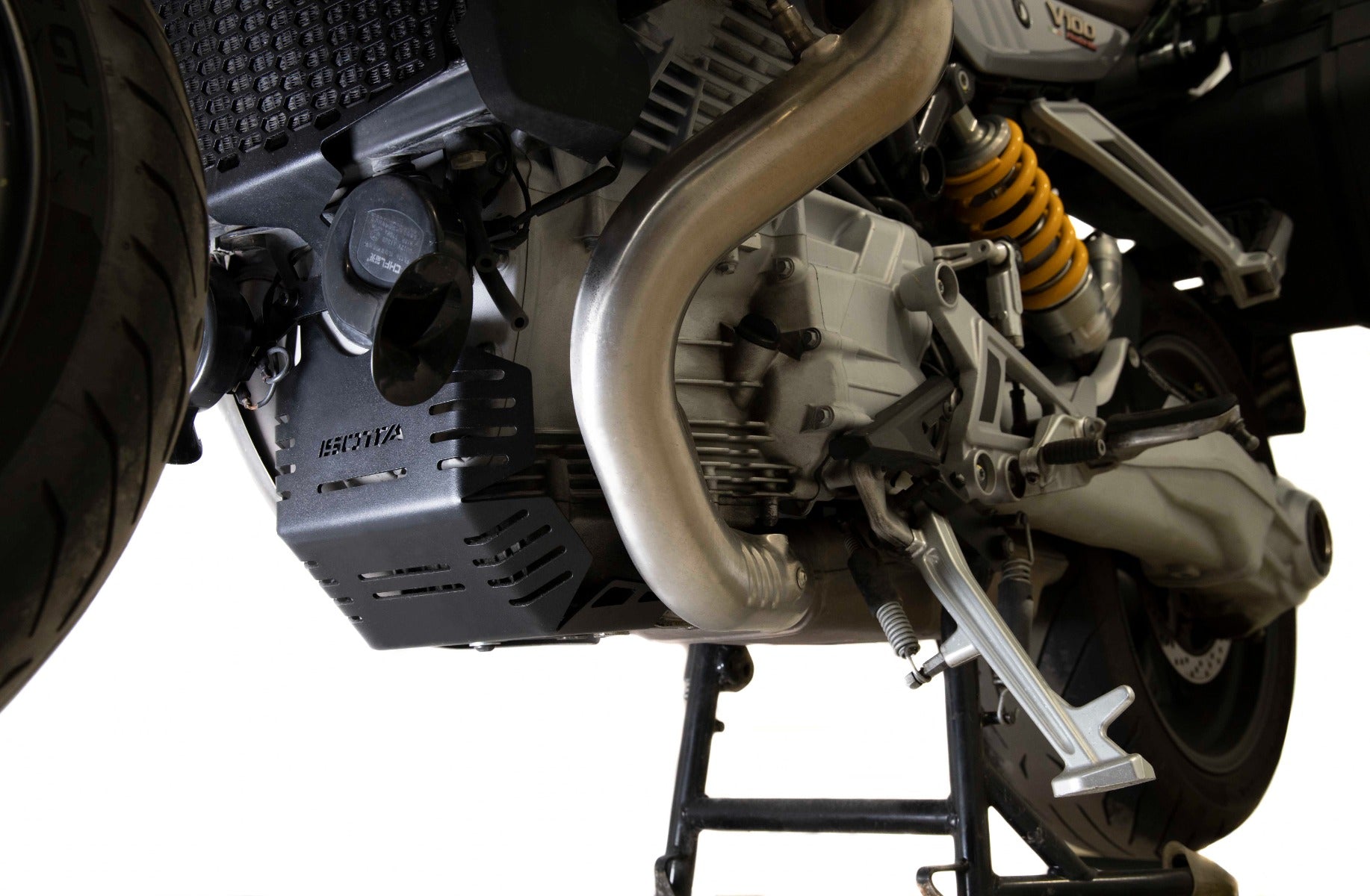 Moto Guzzi V100 Mandello S - Aluminum Under-Engine Protection