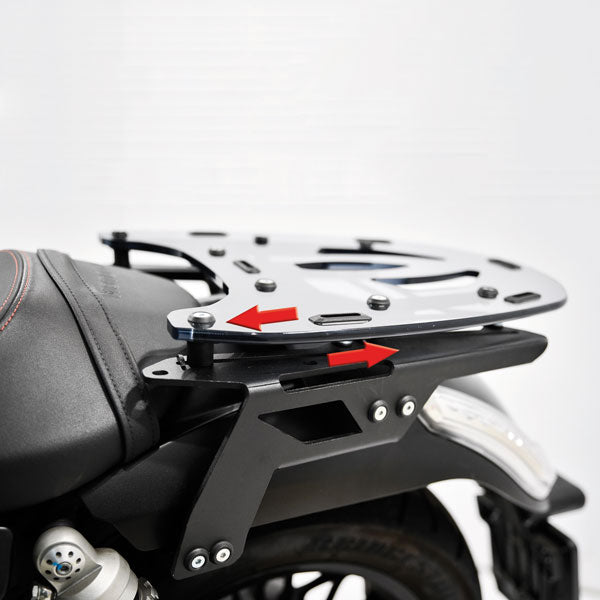 Moto Guzzi Audace - Rear Smoked Clear Luggage Rack In PMMA