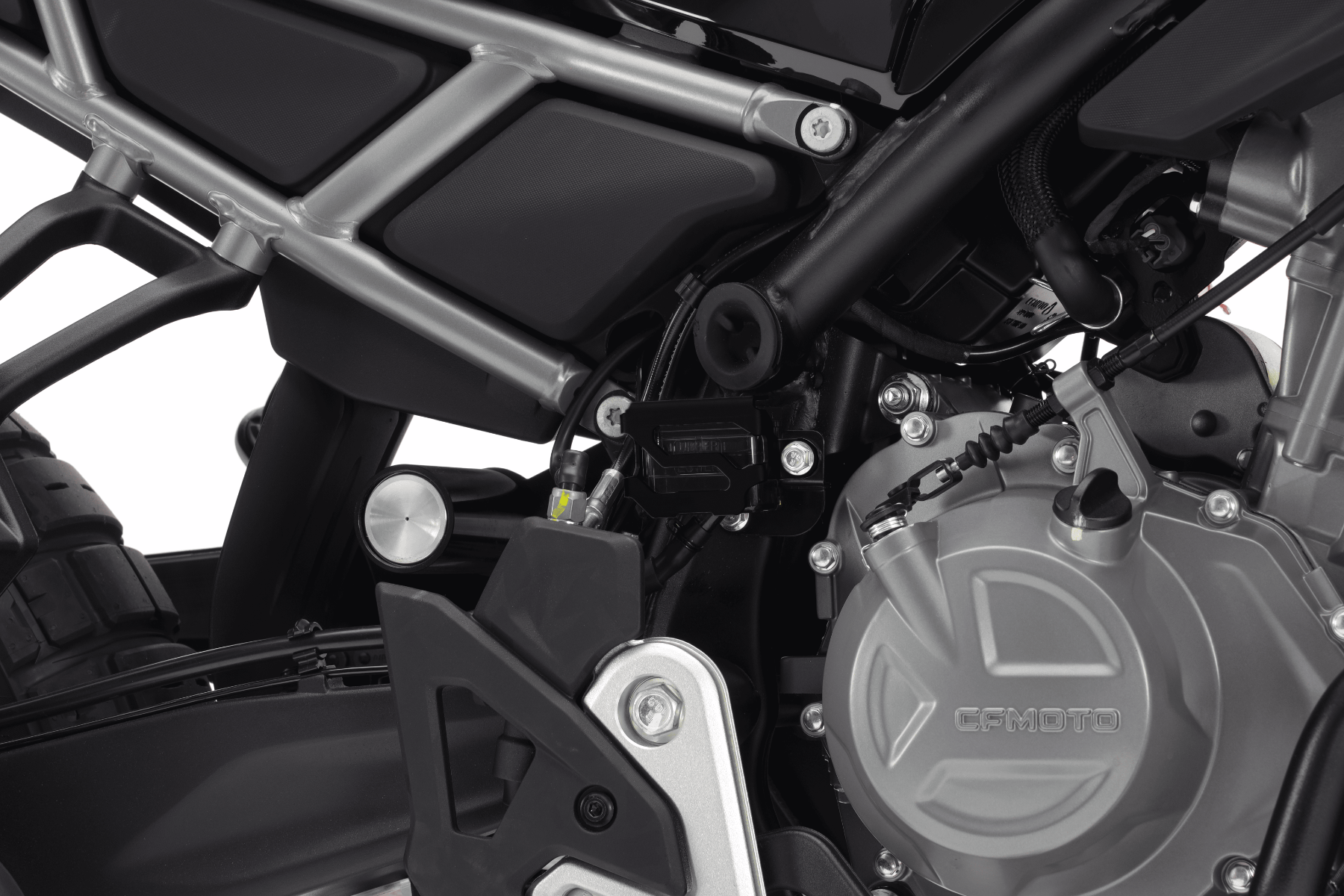 CF Moto MT 450 - Protection for The Rear Brake Oil Reservoir