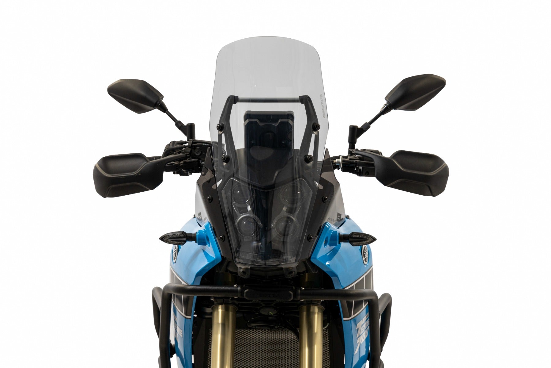 Dominator Rally Windscreen Yamaha Tenere 700 - Rally Windscreen With Headlight Protection – Droommotor