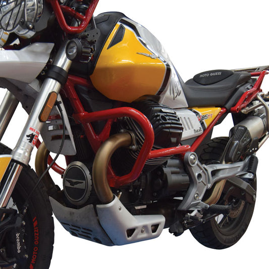 Moto Guzzi V85 TT - Red Crash Bar